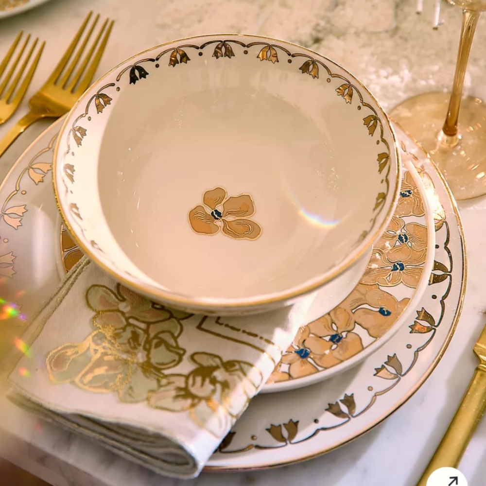 The Met x‎ Anthropologie side plates s/4